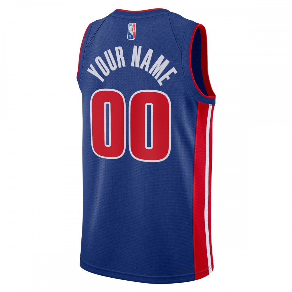 Detroit Pistons 2021/22 Diamond Swingman Custom Jersey - Icon Edition - Blue-Pro Kit Vault | Brand New 26/27 Sports Jerseys
